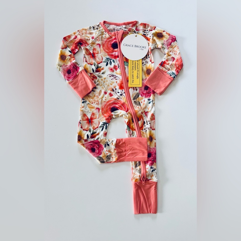 Grace Brooke + Co. Bamboo Floral Convertible Zippy